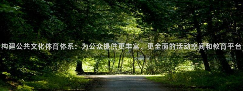 意昂4集团官网网址：构建公共文化体育体系：为公众提供
