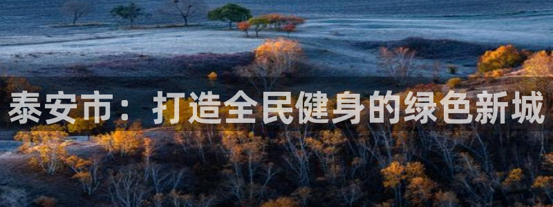 意昂4娱乐平台：泰安市：打造全民健身的绿色新城