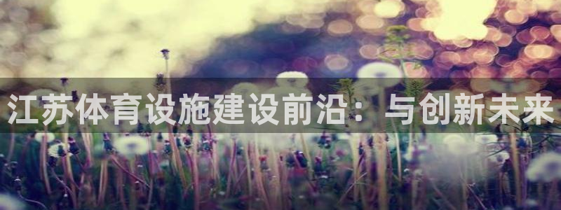 意昂4娱乐平台：江苏体育设施建设前沿：与创新未来