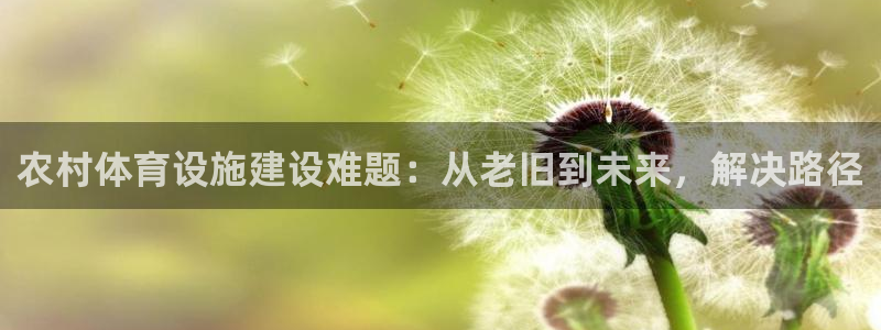意昂体育4招商电话地址：农村体育设施建设难题：从老旧