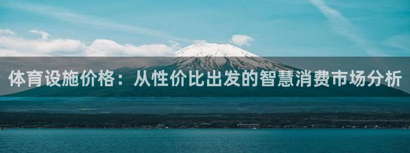 意昂4代理：体育设施价格：从性价比出发的智慧消费市场